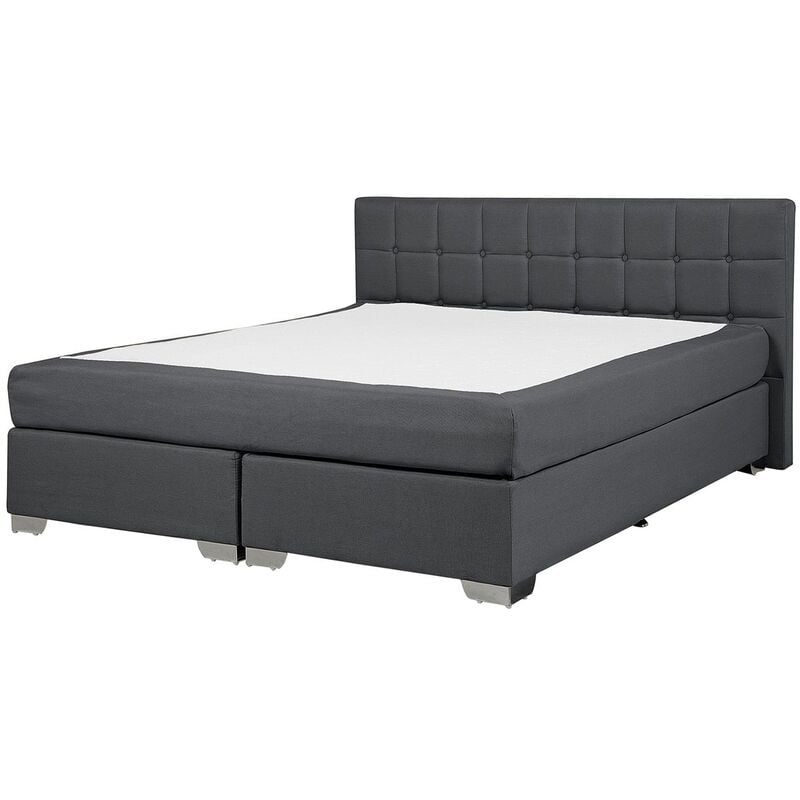 

Cama continental tapizada gris 160x200 cm ADMIRAL