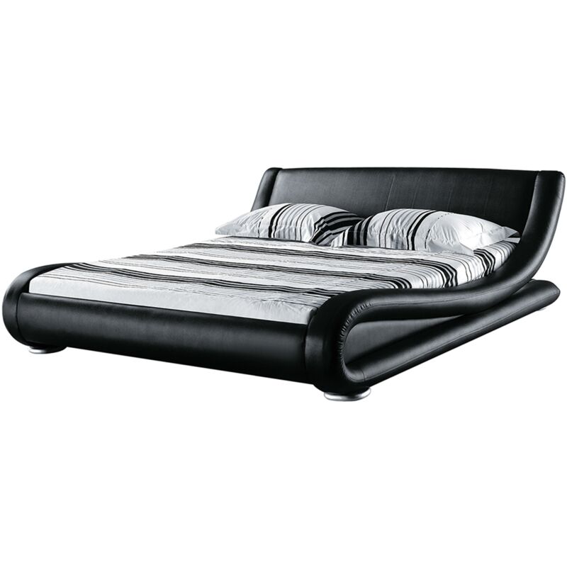 

Cama de agua negra en piel 180x200 cm AVIGNON