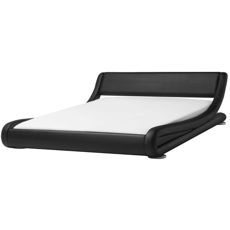 

Cama de agua negra en piel sintética 180x200 cm AVIGNON