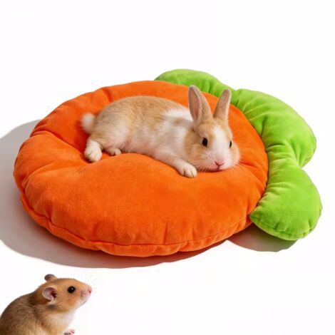 Cama de flanela zanahoria para roedores y conejos