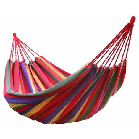 Cama de lona de hamaca de lona de jardin portatil