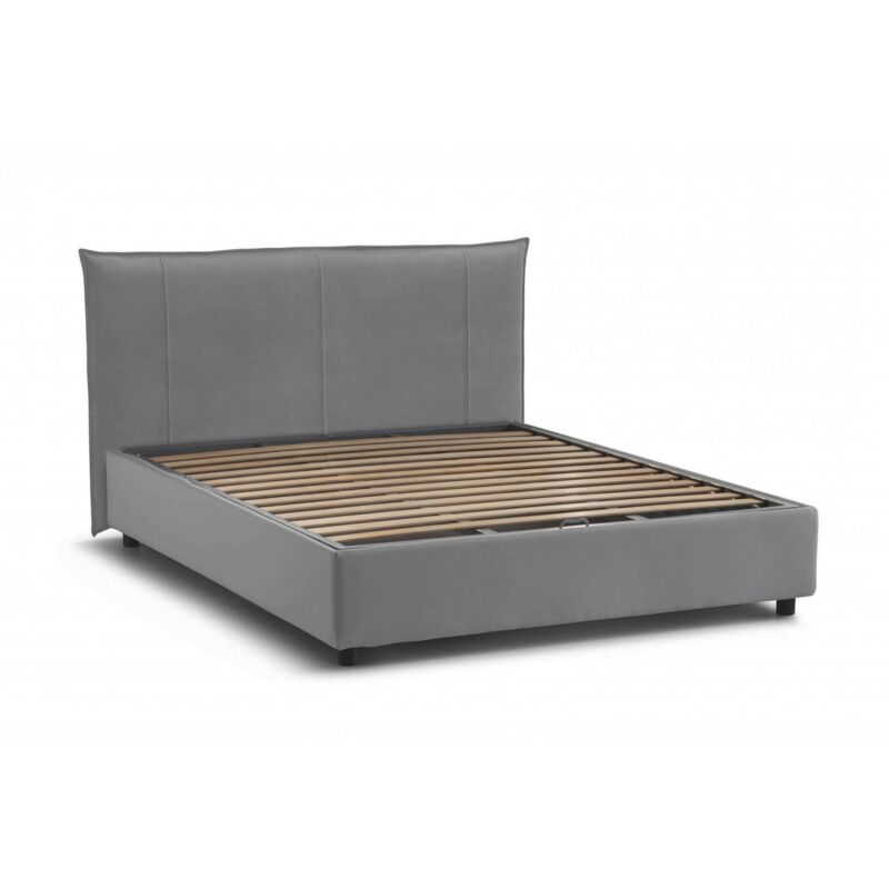 

Cama Doble Teresa Con Contenedor L200, Color Gris