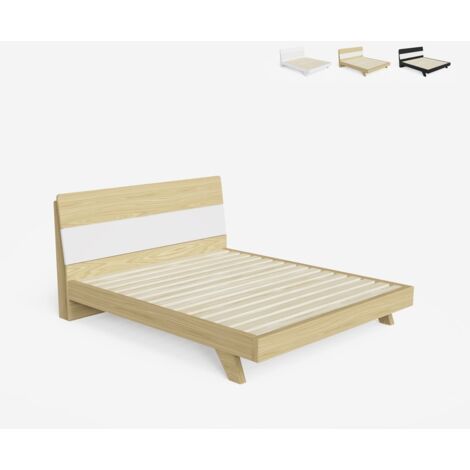 Cama de madera maciza y cabecero, válido para colchón de 150 x 190 cm  DALLAS