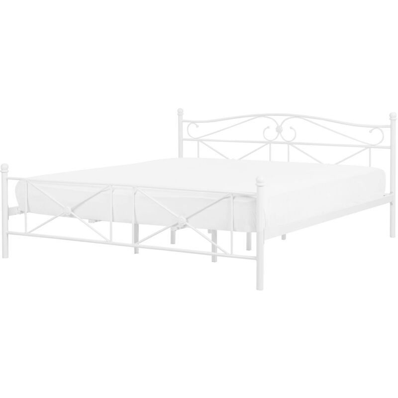 

Cama de metal blanca 180x200 cm RODEZ