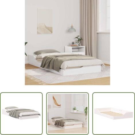 Cama de pino -  Estructura de cama 90 x 190 cm Madera de pino macizo