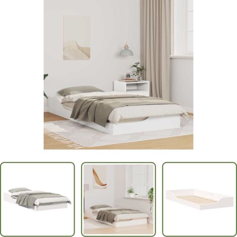 Cama de pino -  Estructura de cama 90 x 200 cm Madera de pino macizo