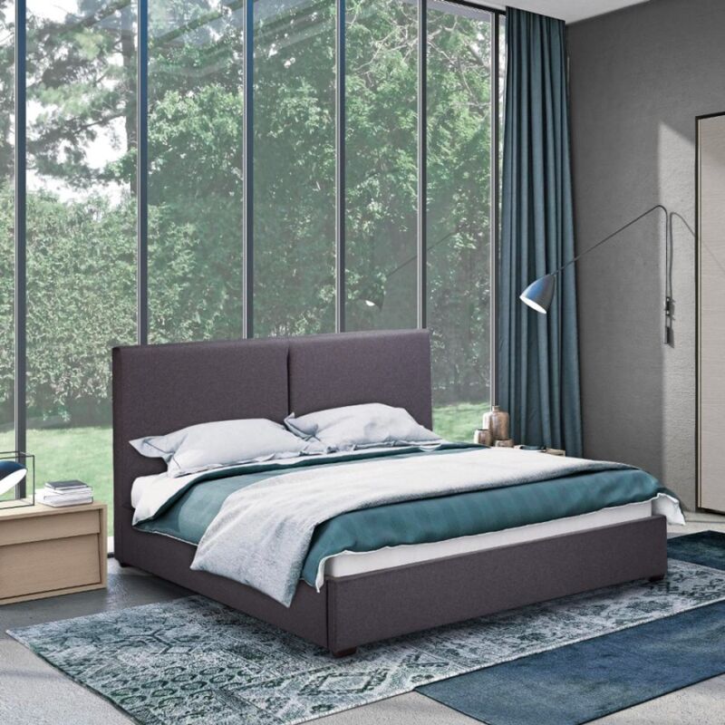 

Llb Living Life Bed - Cama doble de matrimonio en tela con red 160x190 Montreux King | Color: Gris Oscuro