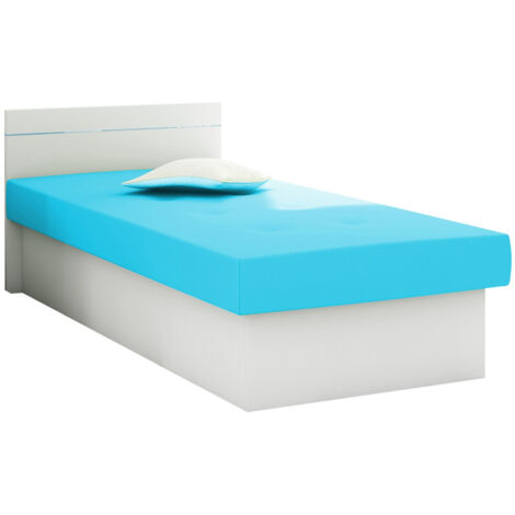 Cama Dover 101, Blanco, Individuales, 80x190, 80x192x68cm
