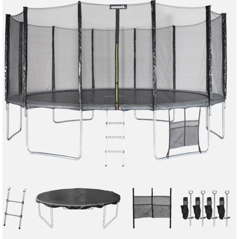 Cama elástica con pack de accesorios, 490cm