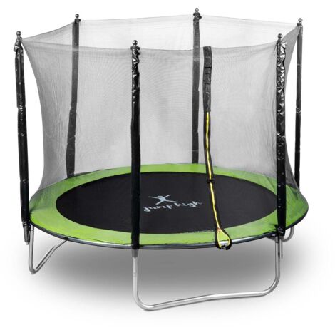 Cama elástica de jardín - diámetro 244 cm - 100 kg - red 140008024
