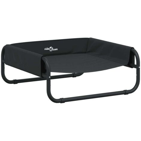 Cama elevada para perros en tejido Oxford y acero antracita 020043243