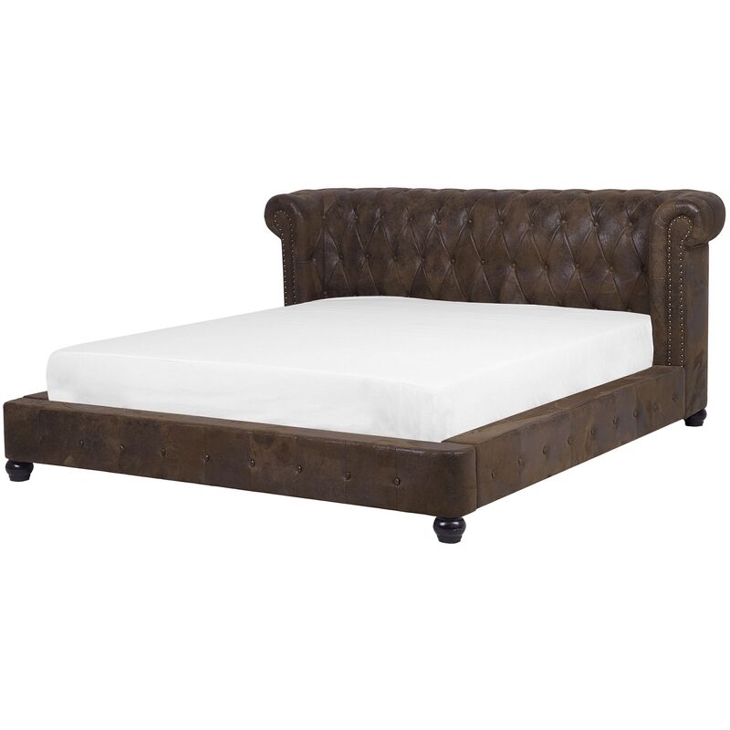 

Cama en piel sintética con somier 160x200 cm CAVAILLON
