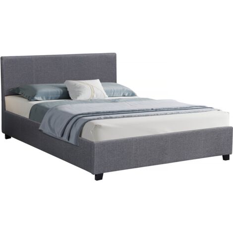 Cama en PVC "Carla" - 180 x 200 Gris
