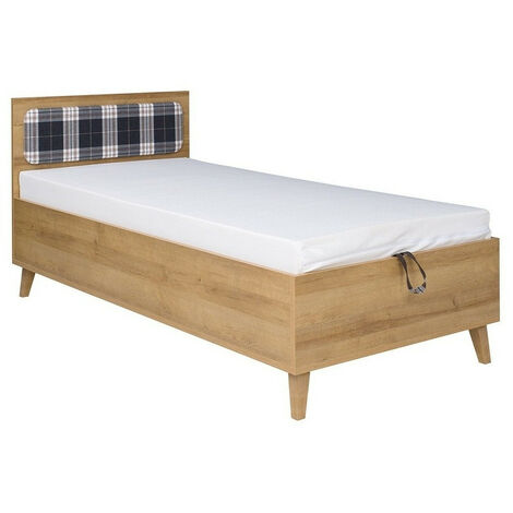 Cama Etrmoru 143 , Individuales, 90x200, Aglomerado laminado, Somieres, 95x205x90cm