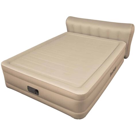 Cama Hinchable Doble Fortech con Bomba de AC Integrada y Respaldo Bestway 229x152x79 cm - 69019 - BESTWAY