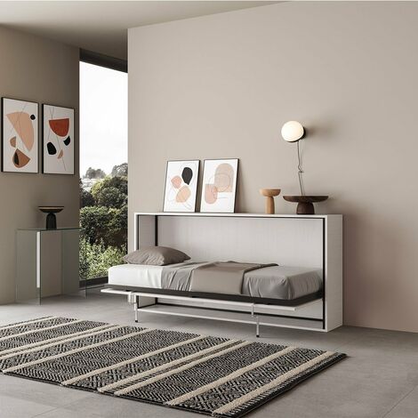 Cama individual abatible horizontal con colchón de 85x185cm Kando MBF - 0.000000