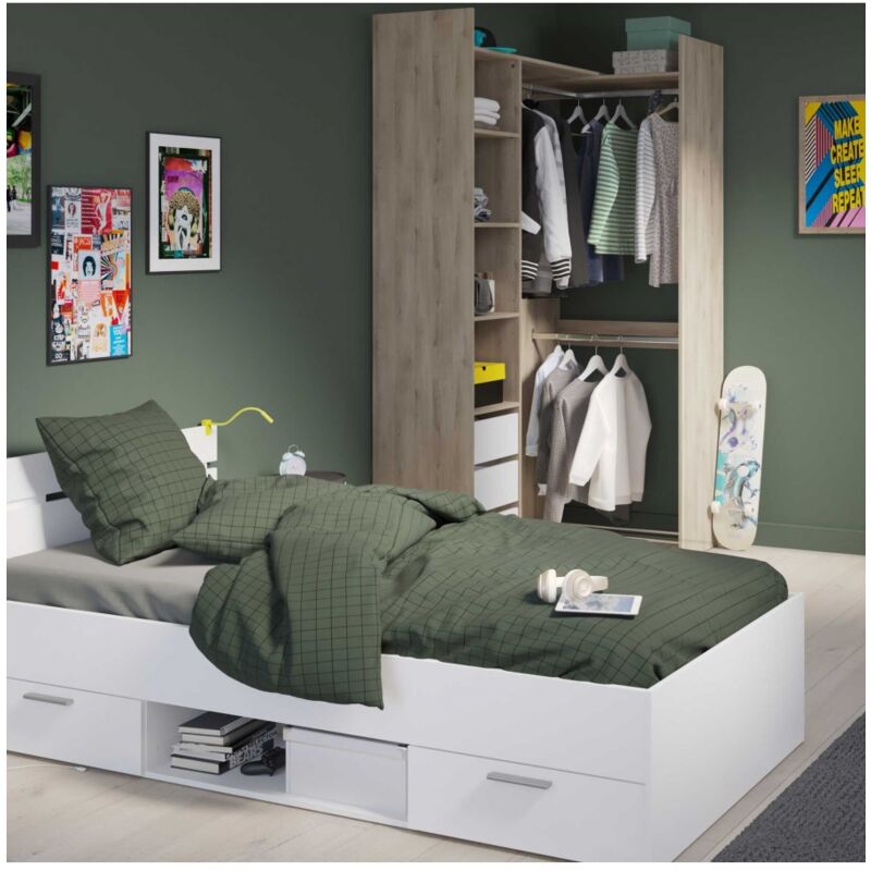 

Cama Individual Con Cajones Tiana