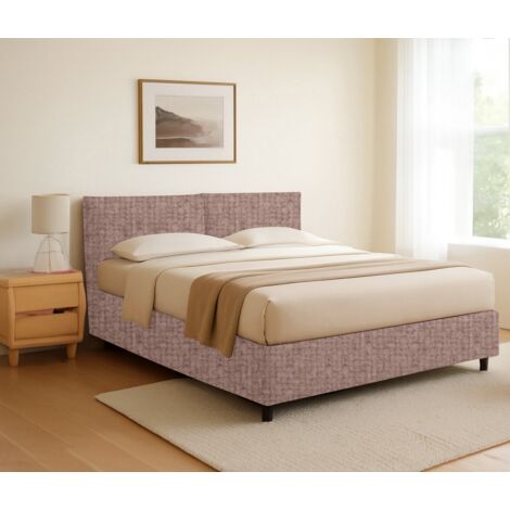 Cama Individual Exeter, Desenfundable, Hecho en Italia, Rosa Antiguo