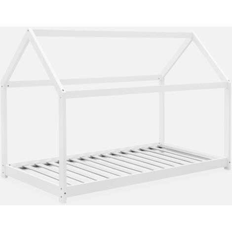 Cama infantil de pino natural, 90x190cm