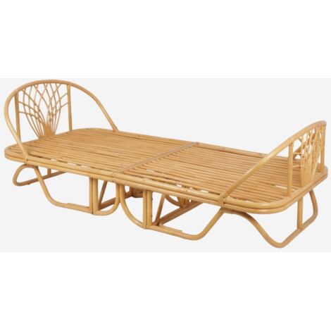 Cama infantil exótica de ratán, 190cm