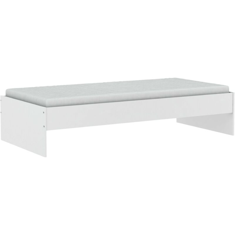 

Cama Infantil para Cama Individual Mate 90 x 200 cm – Moderna y sobria – Somier no Incluido – Colección Tidy