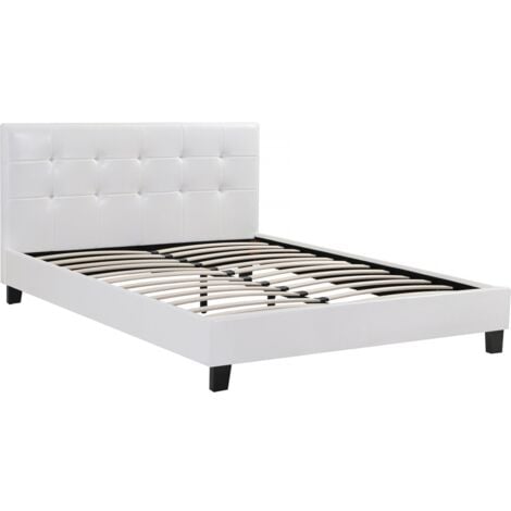 Cama "Julia" color Blanco - 140 x 190 cm