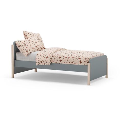 Cama juvenil Misty Dawn Verde Salvia - Oak Soft (ancho) x 70cm (alto)