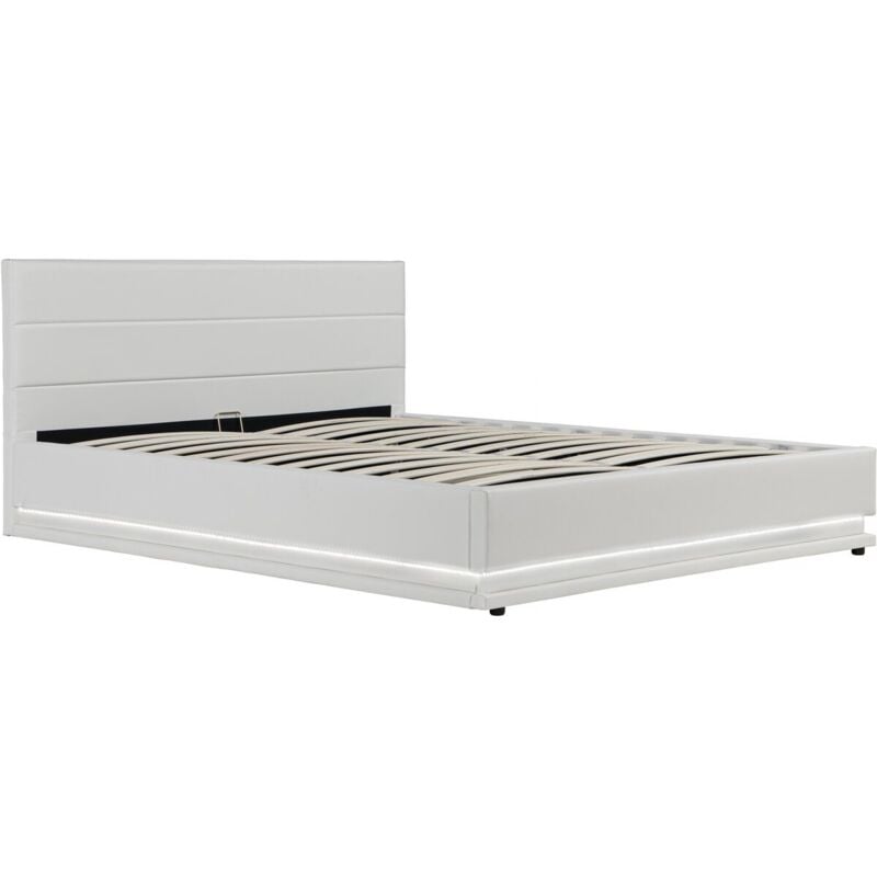 

Cama con LED Anastasia - 140 x 190 cm - Blanco