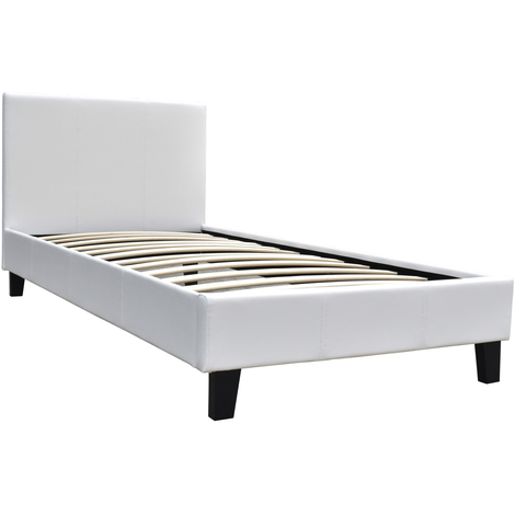 HABITAT ET JARDIN Cama "Lina" 90 x 190 cm - Blanco