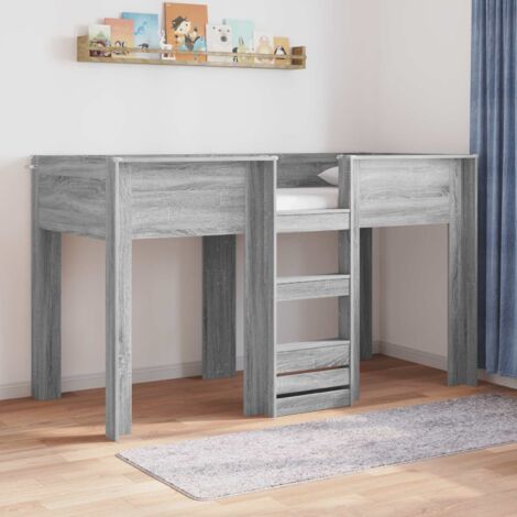 Cama Litera para Niños Gris  75 x 190 cm
