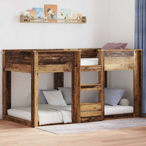 Cama Litera para Niños Madera vieja 75 x 190 cm