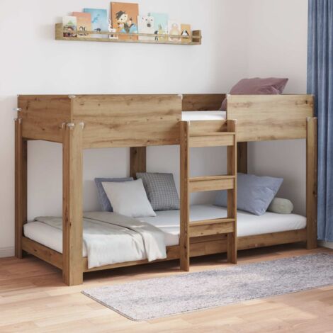 Cama Litera para Niños Roble artesanal 90 x 200 cm