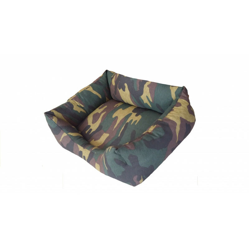 

Cama para perros y gatos, marca diseño de camuflaje verde, 85 cm - Siesta