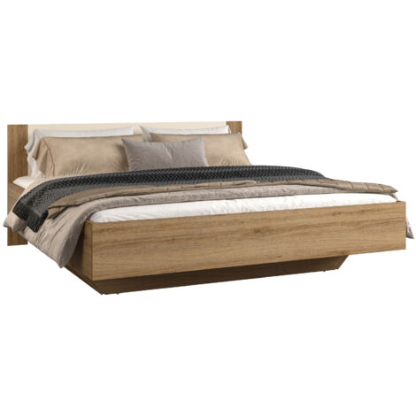 Cama Mirsevi 106, 180 x 200 cm, Doble, 180x200, Aglomerado laminado, 184x205x86cm