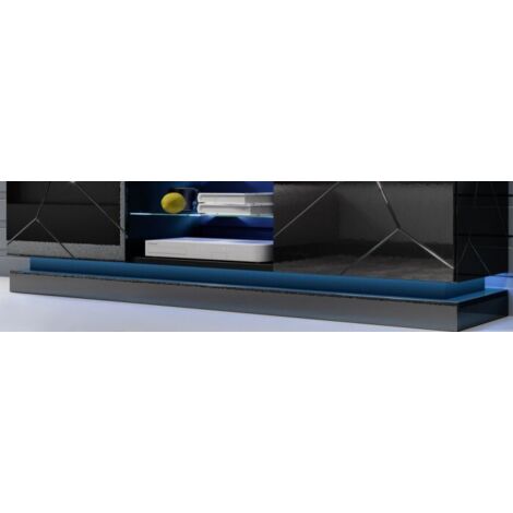 Cama MUEBLES Iluminación para TV QIOU 160 LED - Retroiluminación azul para mueble de TV