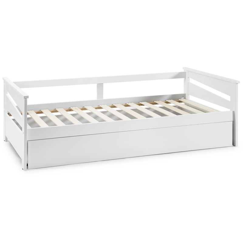 

Cama Nido Juvenil VANIA 90X190. Color Blanco. Dimensiones: 199cm (Largo). 105cm (Ancho) y 62cm (Alto)