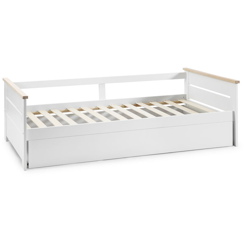 

Cama Nido Juvenil ALENKA 90X190. Color Blanco. Dimensiones: 199cm (Largo). 105cm (Ancho) y 62cm (Alto)