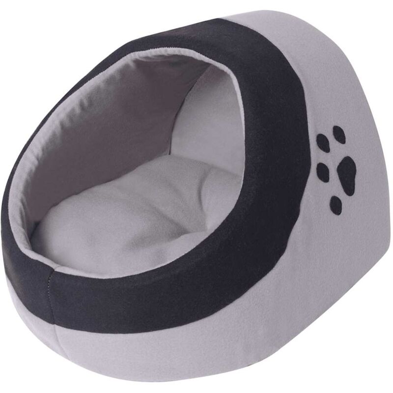 

Cama Nido para Gatos con Cojín Gris y Negro L - Gris - Vidaxl