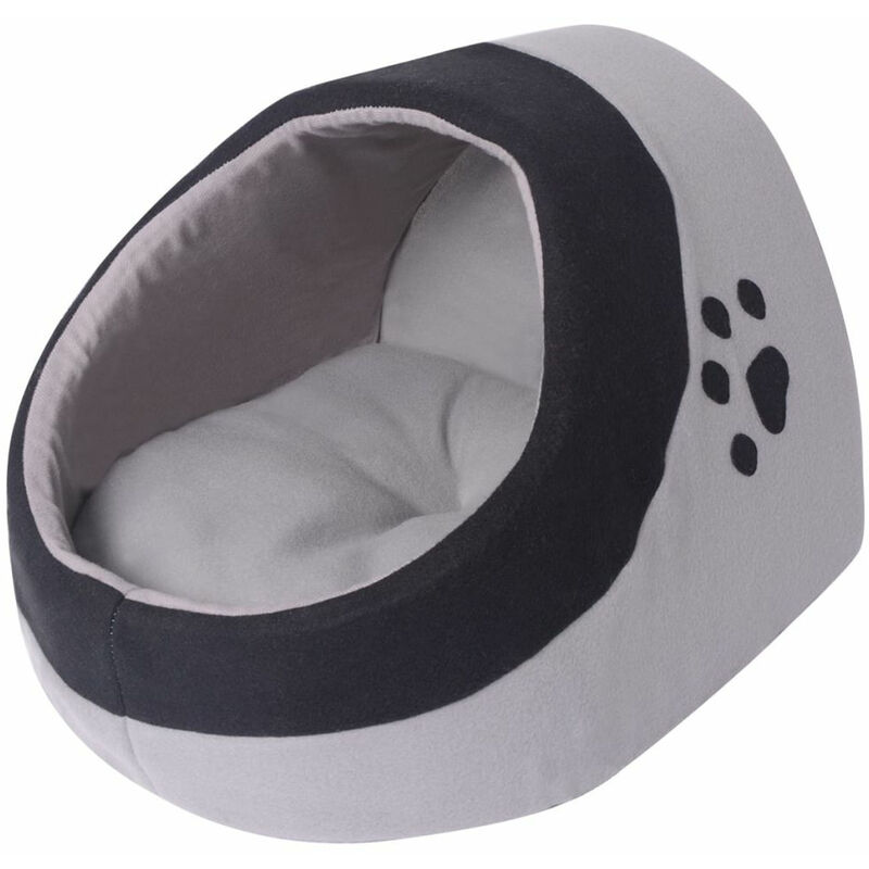 

Cama nido para gatos con cojin Gris y Negro M