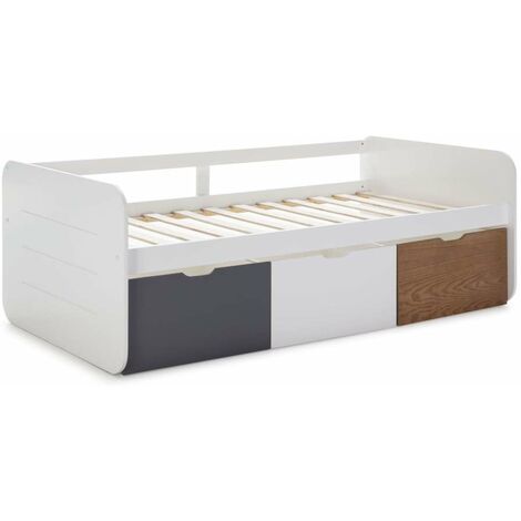 Cama nido Romina con cajones. Largo: 105cm  Ancho: 195.2cm  Alto: 70cm