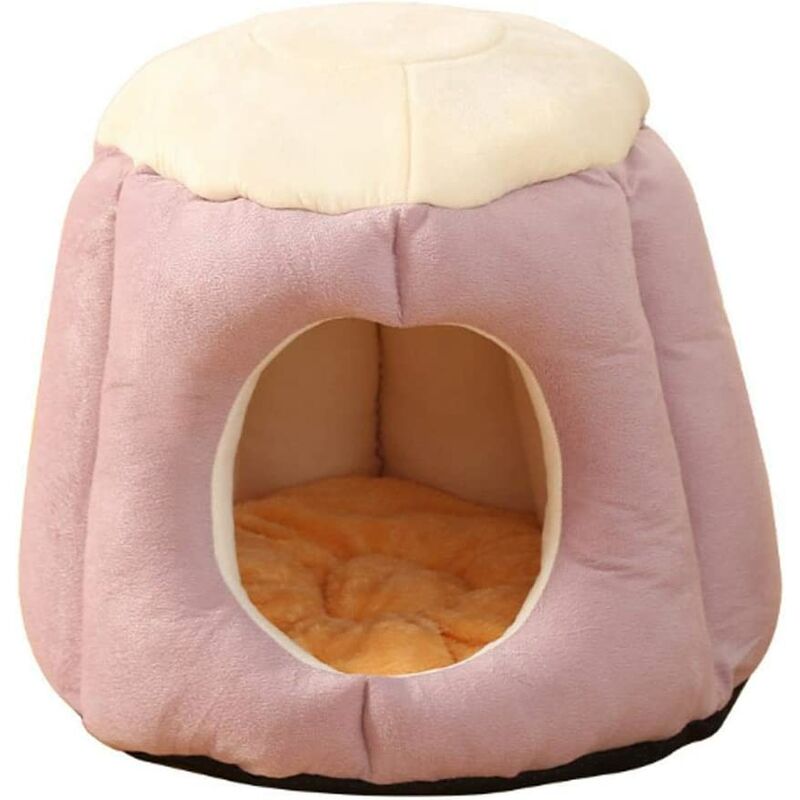 

Cama para gatos casa nido cesta interior semicerrada con cojines extraíbles casa para gatos cesta para gatos cálida y cómoda nido para gatos todas