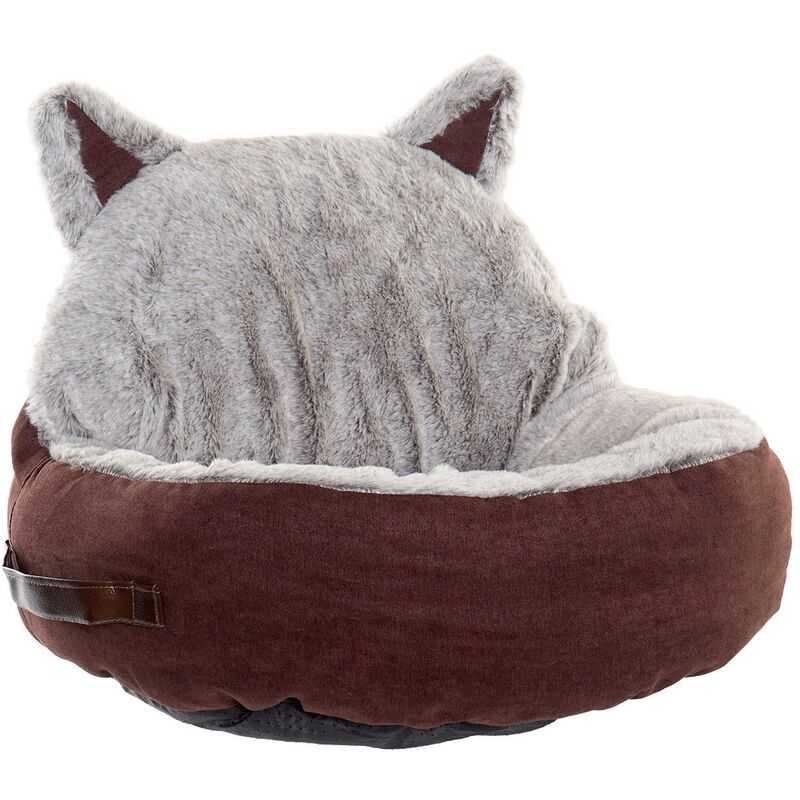 

Cama para Mascota DKD Home Decor Marrón Beige Poliéster (50 x 45 x 40 cm)