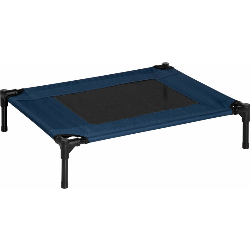

Pawhut - Cama Elevada para Perros Gatos Portátil Cama para Mascotas con Malla Transpirable y Tela Oxford Marco de Acero para Interior Exterior