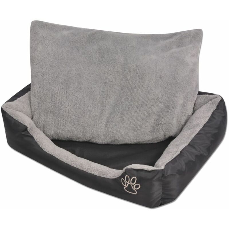 

Cama para perro con cojín acolchado Talla M negra