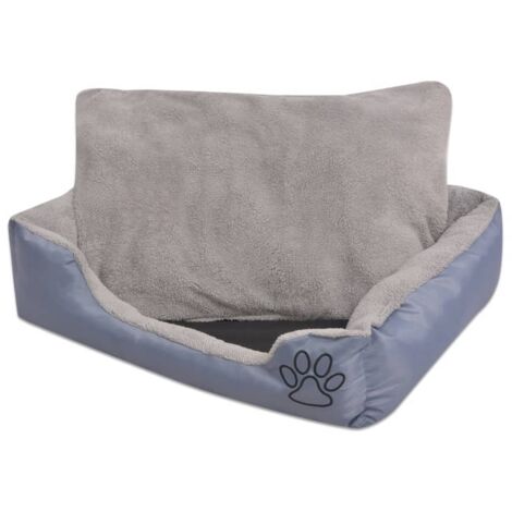 Cama para perro con cojín acolchado talla XXL gris
