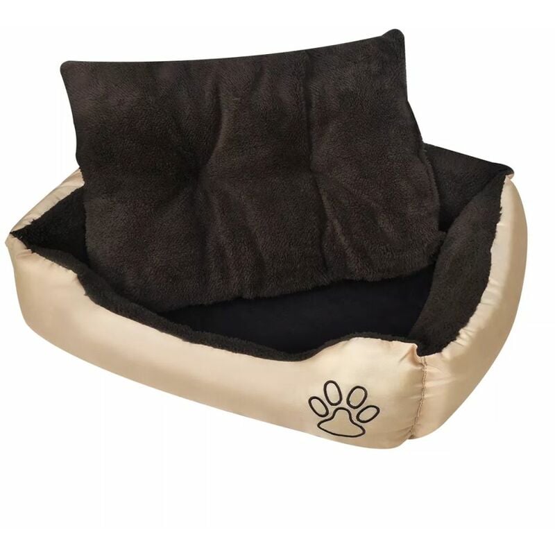 

BHD - Cama para perros beige y marrón XXL