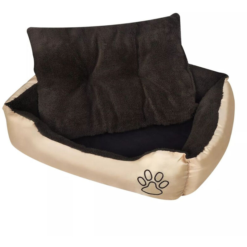 

Cama para perros beige y marron XXL