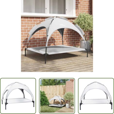Cama para perros -  Cama para perro Manual Gris Plateado 104 x 86 x 84,5 cm Acero