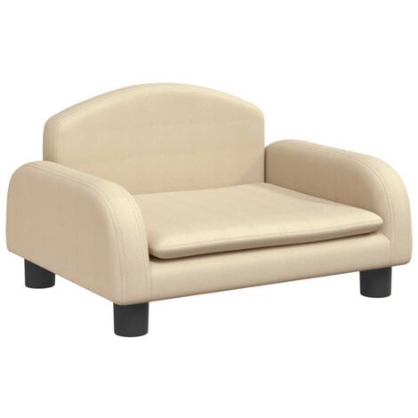Cama para perros cesta cómodo sofá 50 x 40 x 30 cm tela crema 020042679