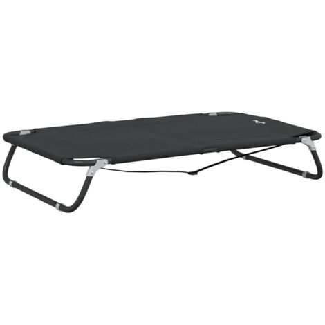 Cama para perros cesta cómodo sofá plegable tela oxford y acero antracita 020043193